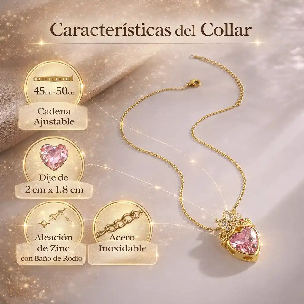 Rapunzel™ – Collar Corona Rapunzel que simboliza libertad y fuerza interior