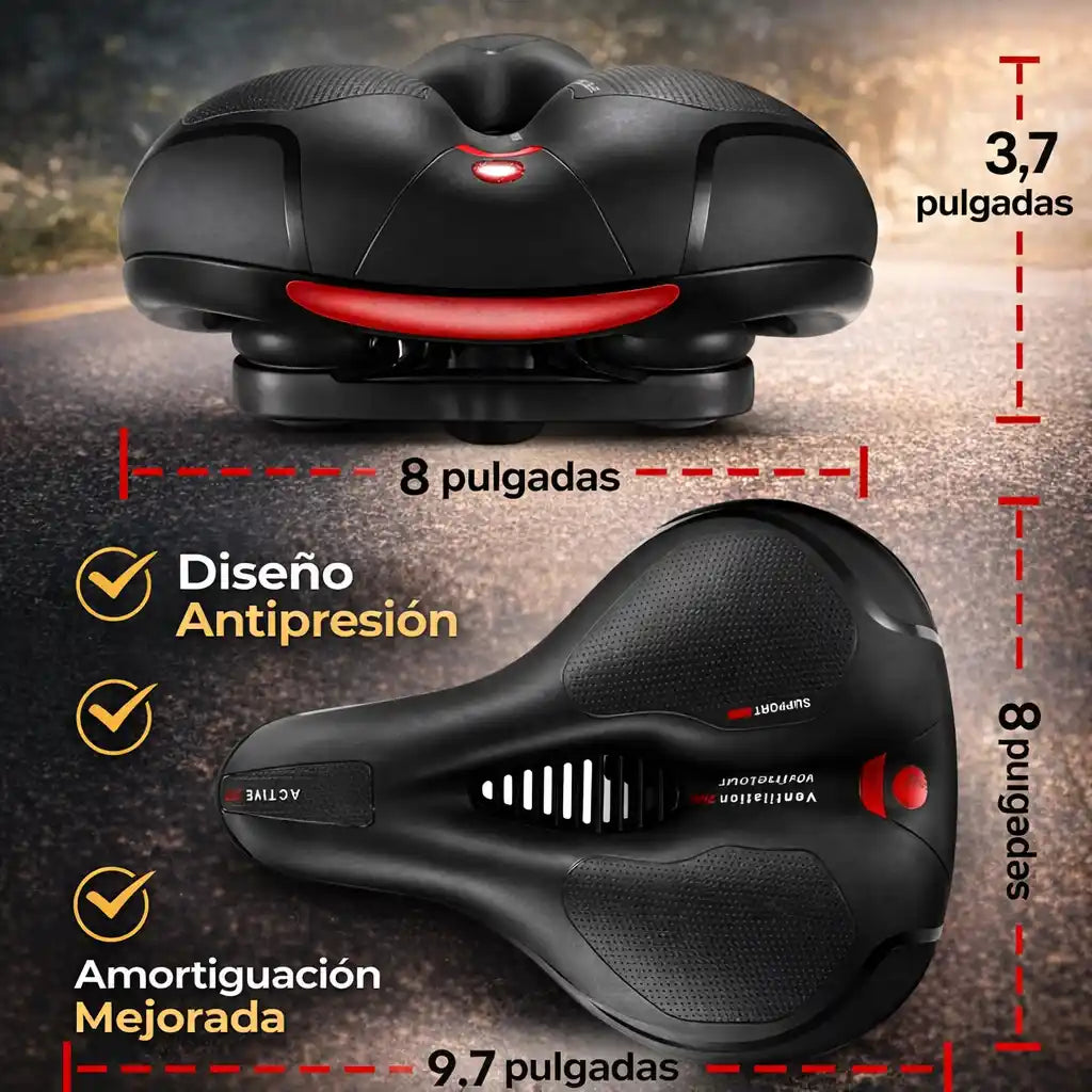 RideComfort® Sillín Ergonómico Antipresión – Pedalea Sin Molestias