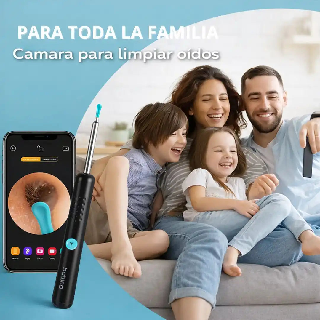 ClearView® Pro – Limpia Oídos con Cámara HD y Control Visual Total