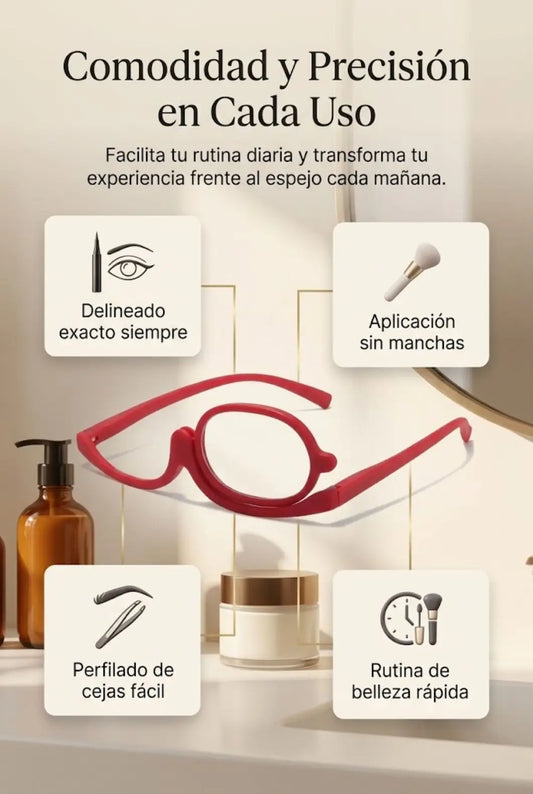 BeautyZoom® – Gafas para Maquillaje con Aumento|  Maquíllate con claridad sin acercarte al espejo