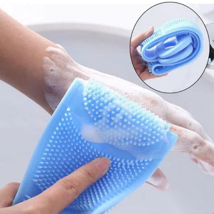 F7X!  Cepillo de baño de silicona: ¡Baños relajantes y piel renovada!