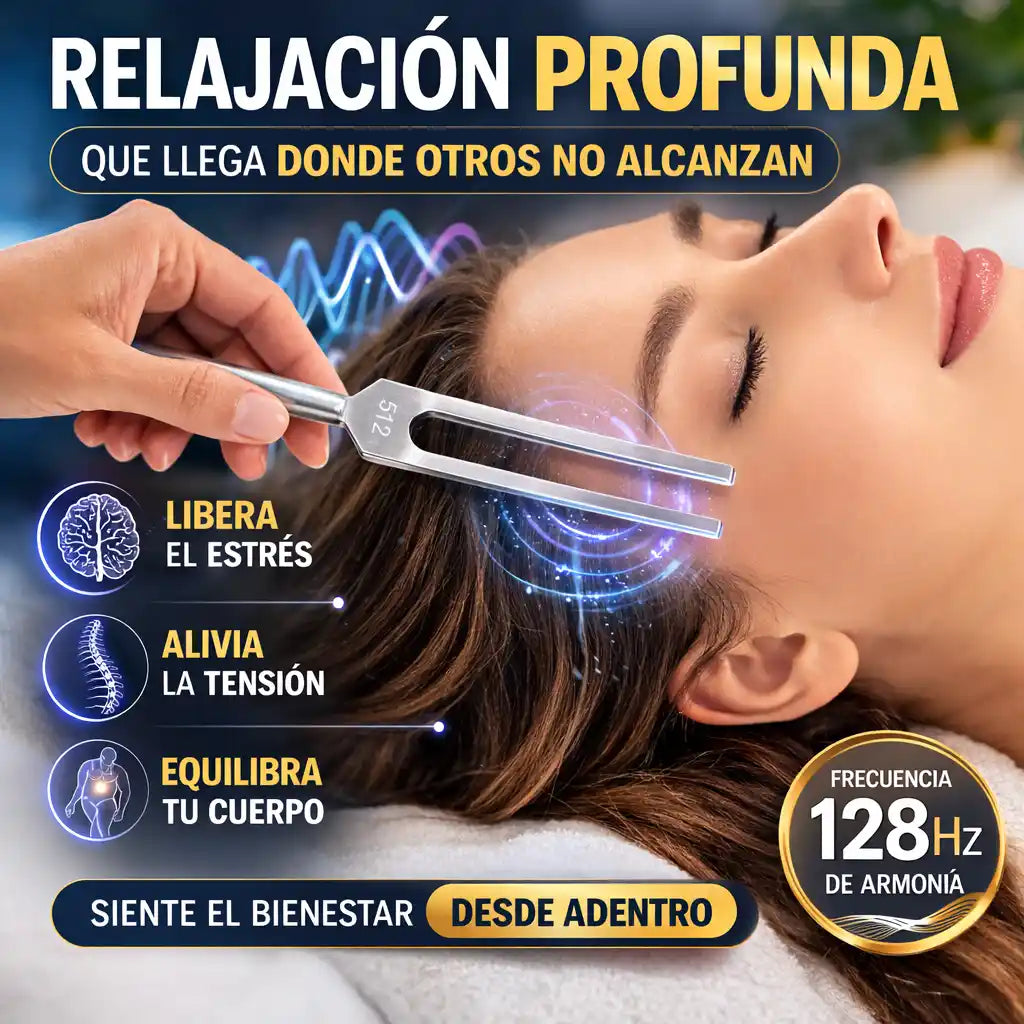 ResonFork™ – Diapasón de Frecuencia 128Hz para Relajación y Bienestar Profundo
