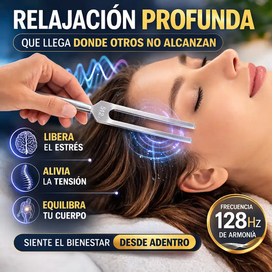 ResonFork™ – Diapasón de Frecuencia 128Hz para Relajación y Bienestar Profundo
