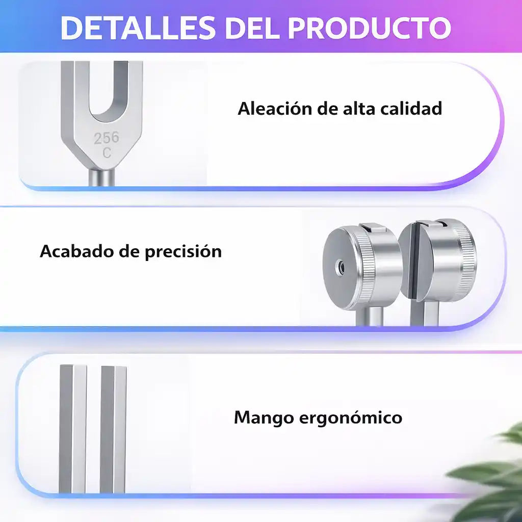 ResonFork™ – Diapasón de Frecuencia 128Hz para Relajación y Bienestar Profundo