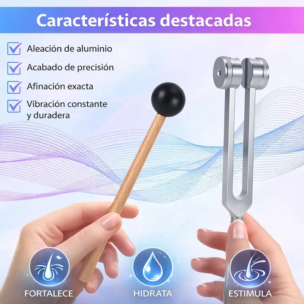 ResonFork™ – Diapasón de Frecuencia 128Hz para Relajación y Bienestar Profundo
