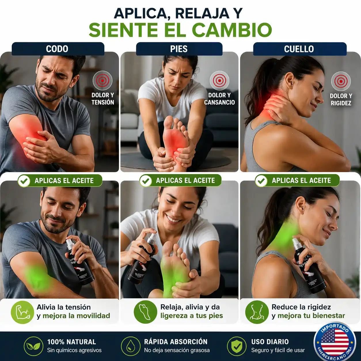 Magnesium Relief® – Aceite de Magnesio Relajante | Alivia el dolor y mejora tu descanso