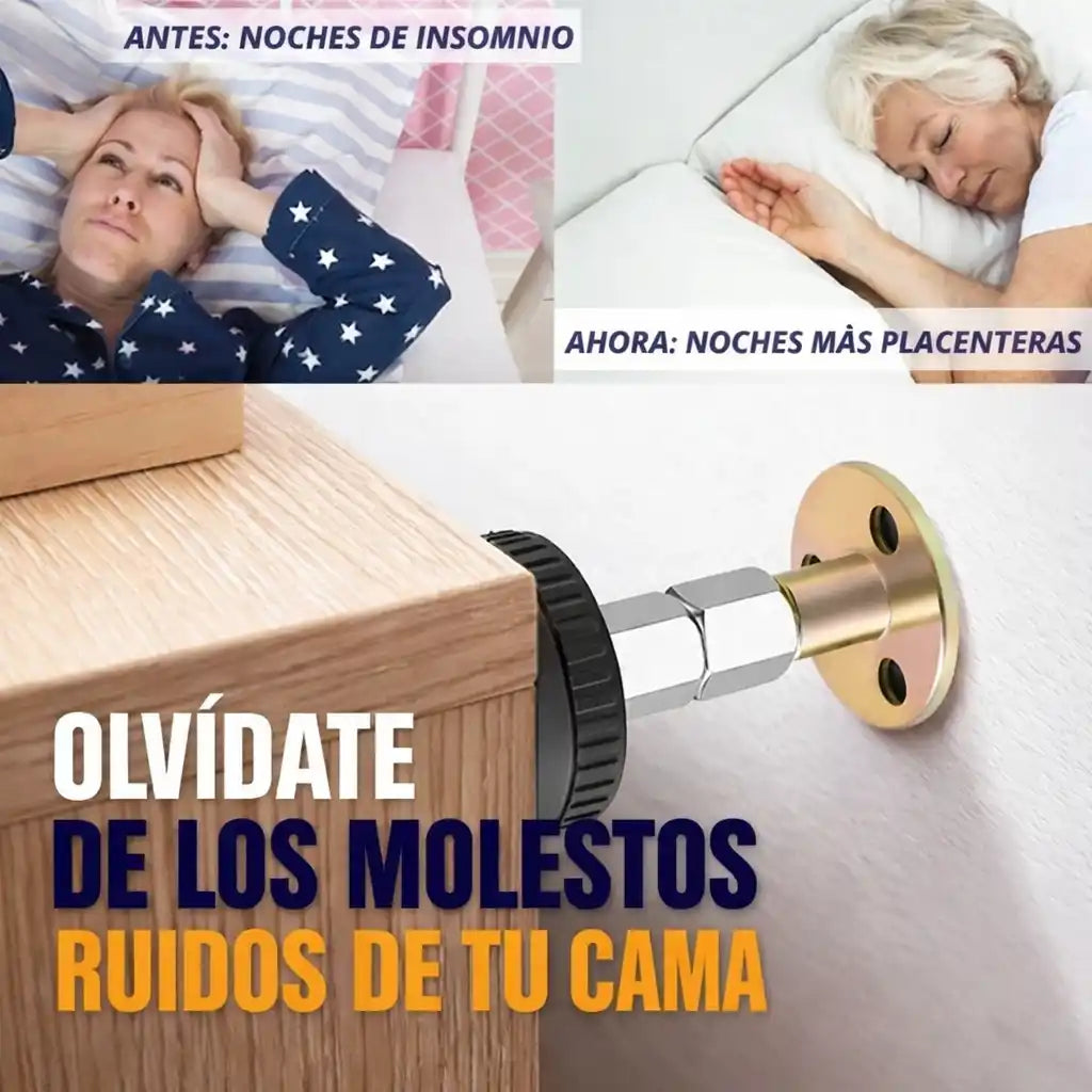 SilentFix® – Estabilizador de Cama Antirruido | Más estabilidad y paredes protegidas OFERTA 2X1