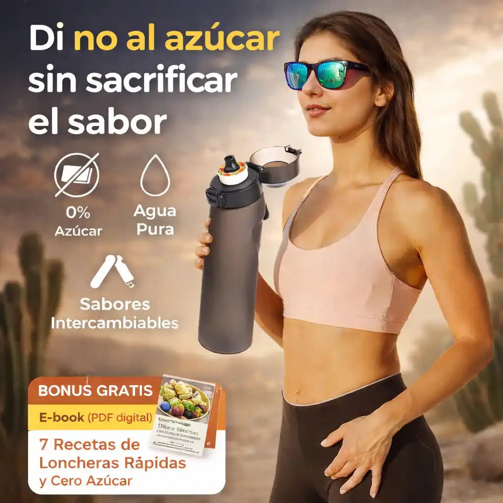 HydraPod® Bottle – Botella Saborizada Inteligente sin Azúcar | Pack x 3 sabores