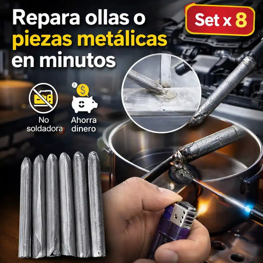 InstantFix™ – Varillas de Soldadura x8 | Arregla ollas, tubos y piezas metálicas