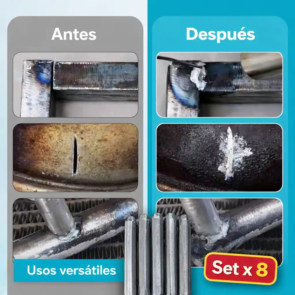 InstantFix™ – Varillas de Soldadura x8 | Arregla ollas, tubos y piezas metálicas
