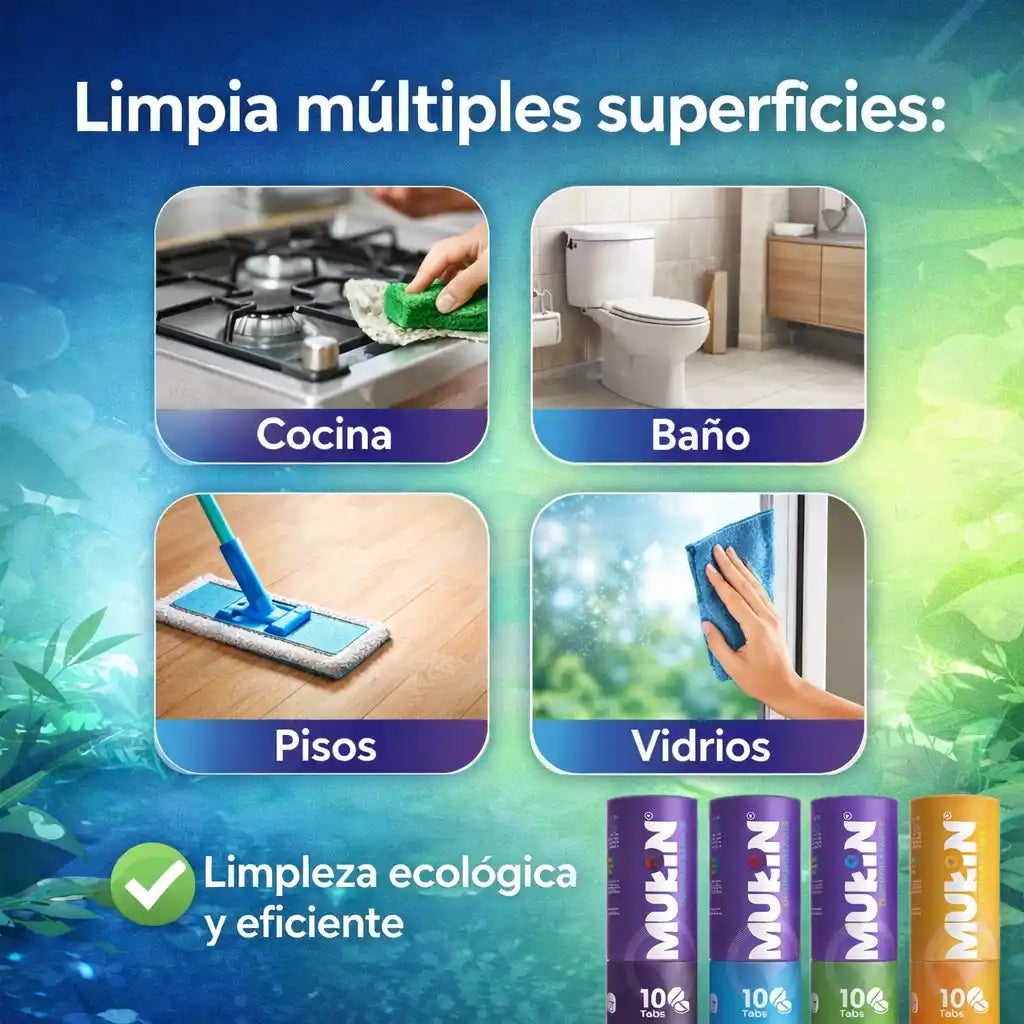 MUKIN® |  Kit de Limpieza Inteligente y Ecológico para tu Hogar
