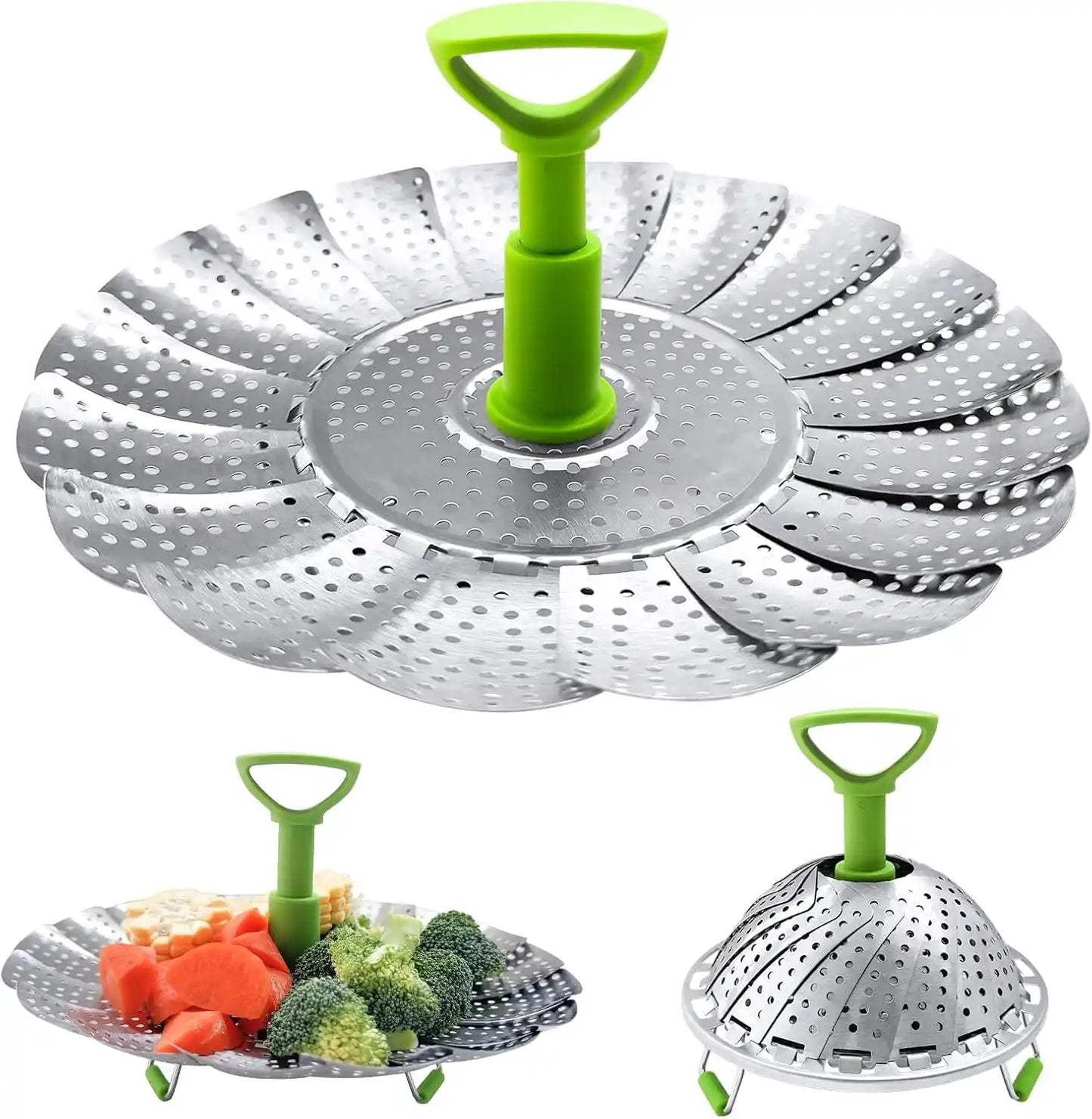 SteamPro™  Canasta Vaporera Ajustable – Cocina y aprovecha mejor cada alimento