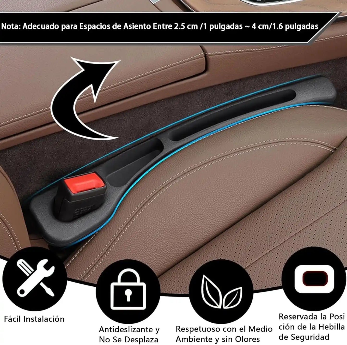 GapBlock™ | Kit X 2 Relleno para Espacios de Asiento – Elimina el basurero oculto y mejora el interior