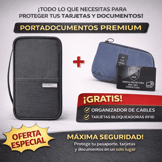 Combo Viajero Élite: Organización Total y Seguridad Anti-Clonación en un solo lugar.