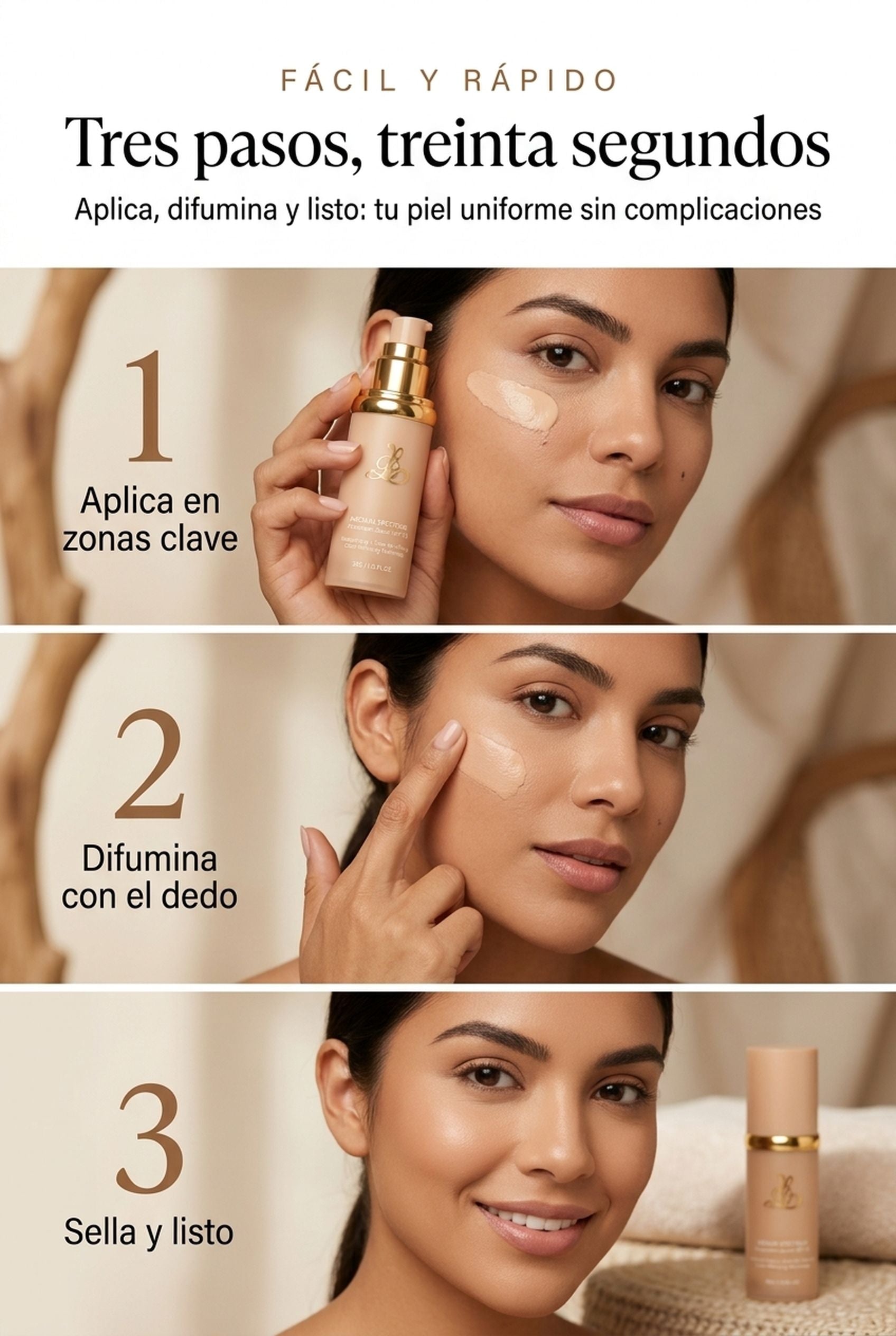 Modo de uso en 3 pasos