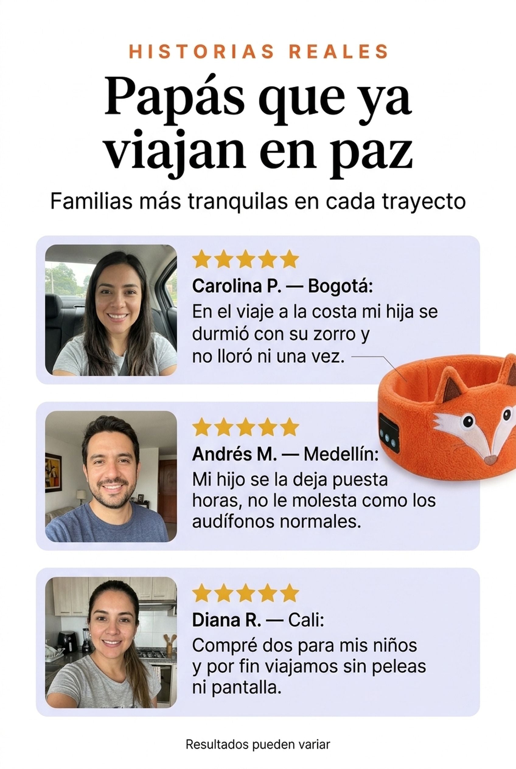 Papas que ya viajan en paz