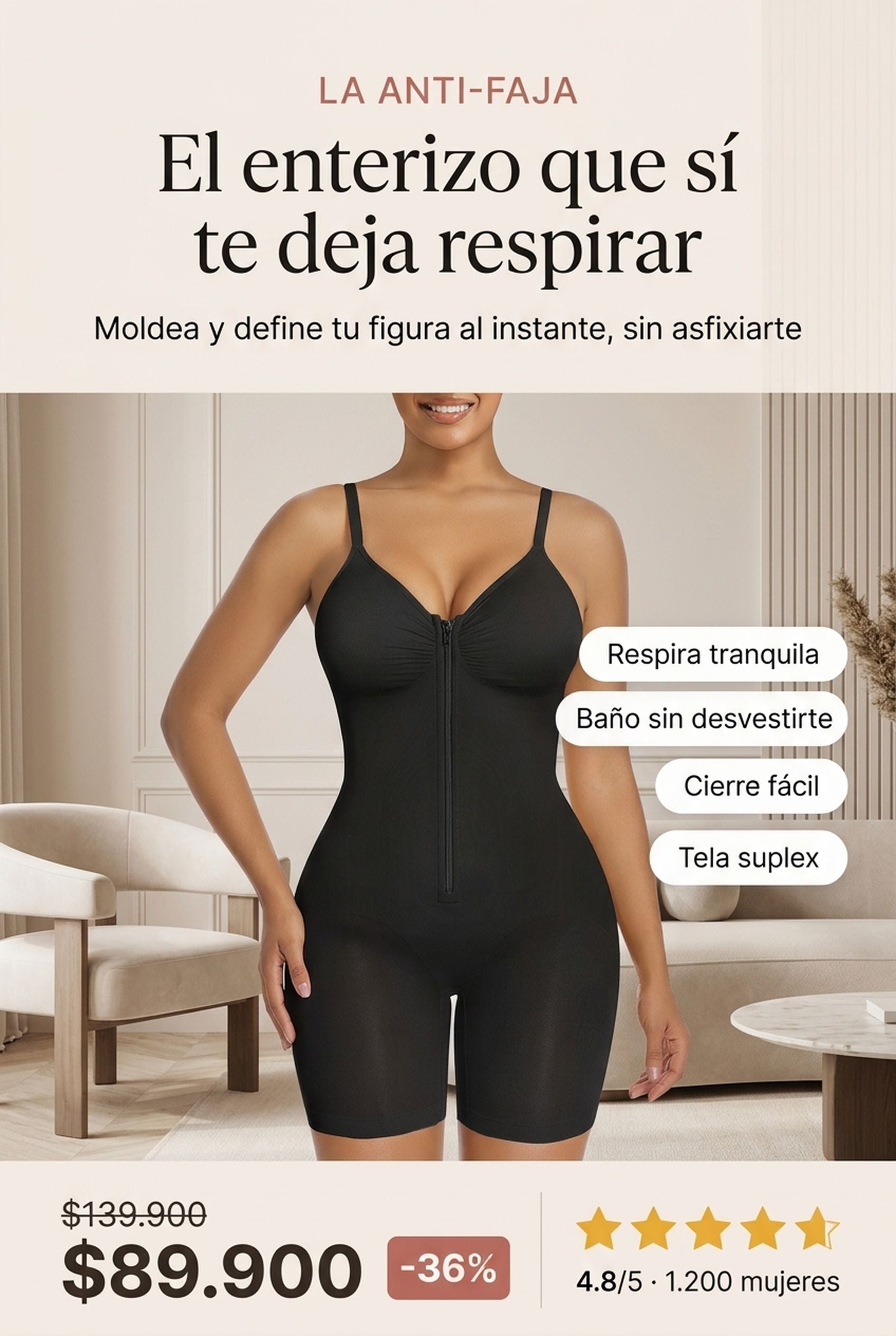 El enterizo que sí te deja respirar