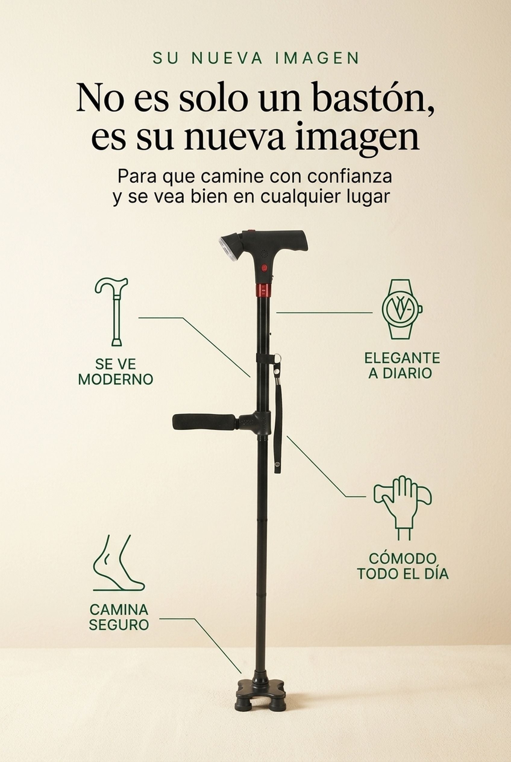 No es solo un bastón