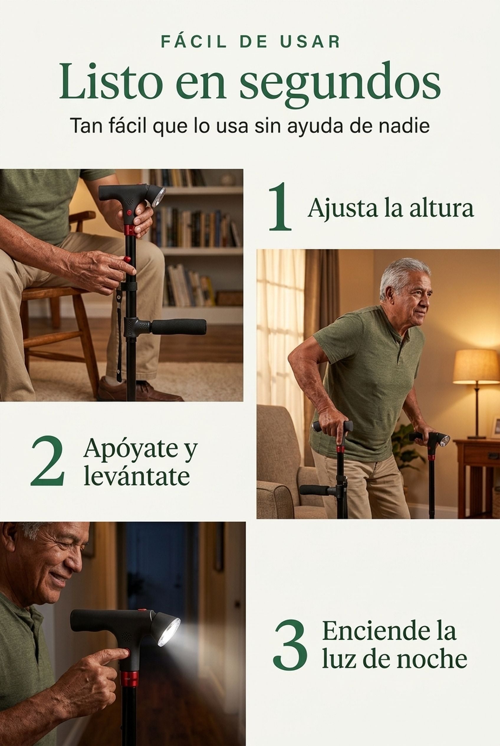Listo en segundos