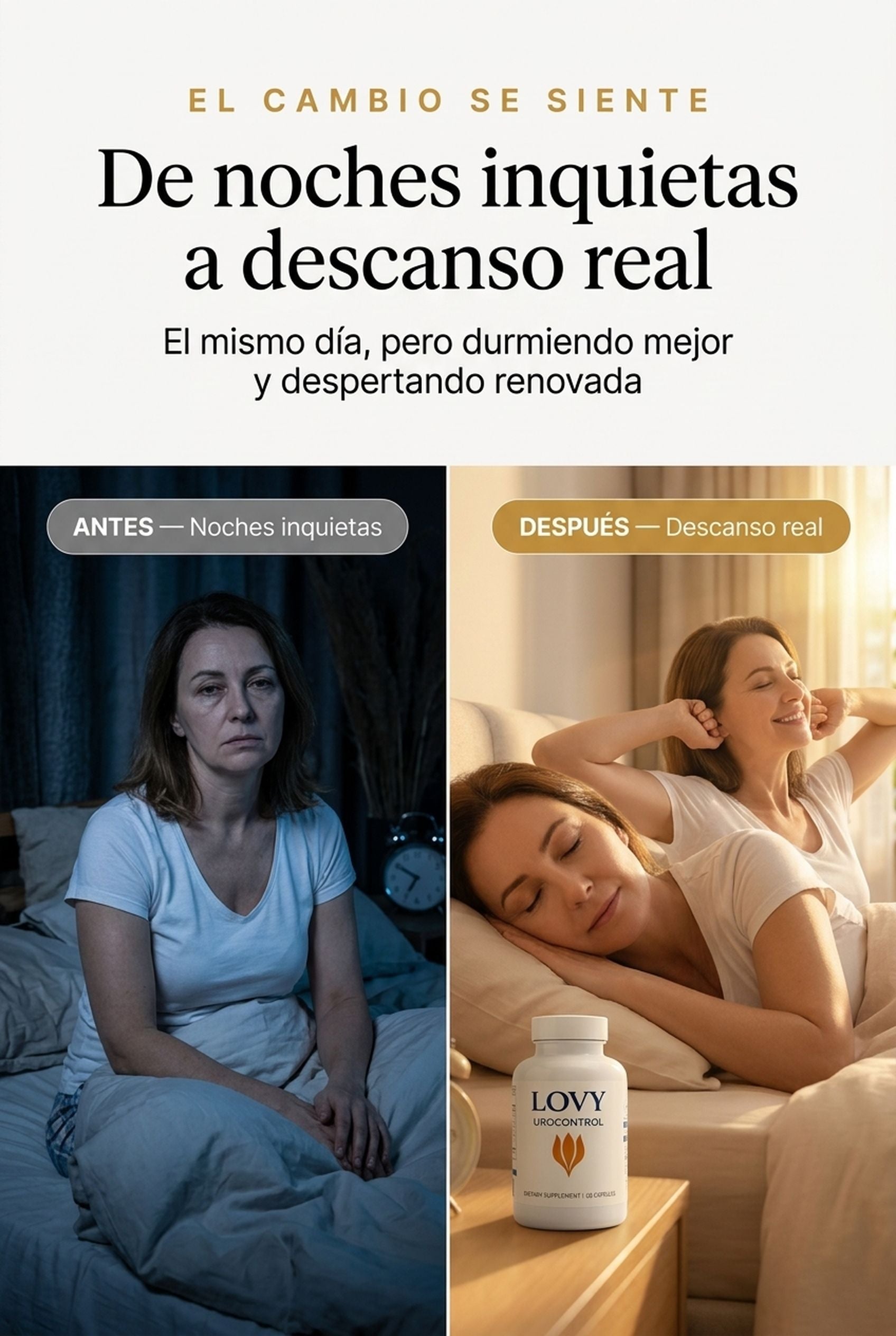 De noches inquietas a descanso real